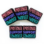 Silicone Focal Beads Emotions Bold Hand Lettered Text 20pcs 3