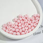 Acrylic Faceted Spacer Beads 8mm Baking Painted Solid Color 50pcs 19