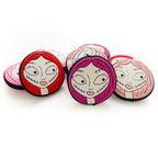 Silicone Focal Beads Halloween Zombie Girl Pink Red Hair 20pcs 2