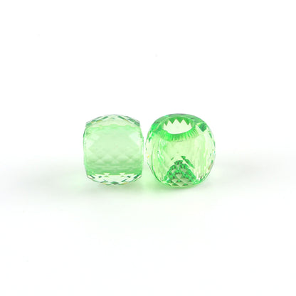 Faceted Pony Beads Acrylic 13mm Transparent Large Hole 50pcs 11