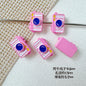 Baking Painted House and Camera Metal Beads 11mm 15mm Pastel Colors 20pcs 22