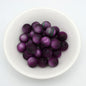 Matte Coloring Striped Resin Beads 10mm Round Mixed Colors 100pcs 8