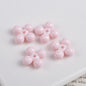 Acrylic Round Four Leaf Petal Spacer Beads 10mm Colored Baking Painted 100pcs 6
