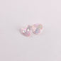 Plating Faceted Heart Acrylic Beads 13mm Transparent AB Colored 100pcs 8