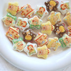 Butterbar Printed Star Acrylic Beads 25mm Glossy Pastel 20pcs 3