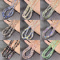 Square Transparent Glass Beads 8mm Clear Iridescent Shine 50pcs 5