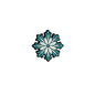 Silicone Focal Beads Winter Snowy Motifs Icy Tones 20pcs 10