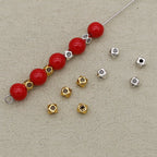 Alloy Hexagonal Spacer Beads 3.5mm Tibetan Style 100pcs