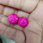 Glow Winding Flower Acrylic Beads 16mm Plated Radiant Colors 100pcs 11