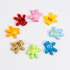 Colorful Mickey Gloves Acrylic Beads 18mm 20pcs 2