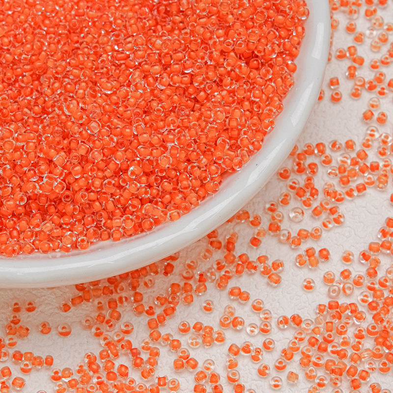 Dyed Core Seed Glass Beads 3mm Translucent Mixed Colors 12