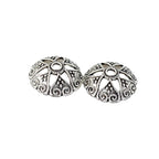 Alloy Bowl-Shaped Bead Caps Six-Petal Antique Style 100pcs 5
