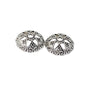 Alloy Bowl-Shaped Bead Caps Six-Petal Antique Style 100pcs 5