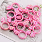 UV Color Plated Solid Color Varied Sakura Angel Wings Acrylic Beads 2pcs 18
