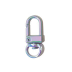 Colorful Zinc Alloy Keychain Clasps 32mm Plating 10pcs 22
