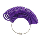 US Ring Sizer Measuring Tool Plastic Metal Fan Shaped 10cm 1pc 5