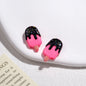 Painted Popsicle Acrylic Beads 20mm Colorful Drip Design 50pcs 18