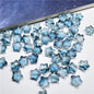 Small Star Czech Glass Beads 8mm Translucent Gold Flecked 50pcs 11