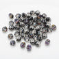 Faceted Glass Beads 8mm Watermelon Electroplated Iridescent 30pcs 8