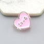 Transparent Love Heart Acrylic Beads 24mm Enamel Finish 20pcs 4