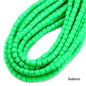 Cylindrical Clay Beads 6mm Colorful Polymer 62pcs 25