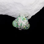 Butterfly Crown Polymer Clay Rhinestone Beads 21mm Round 6pcs 3