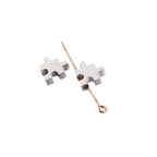 Stainless Steel Jigsaw Puzzle Metal Beads 10mm Flat Cut 10pcs 5