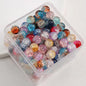 Crackle Glass Beads 10mm Gradient Pastel Colors 60pcs 4