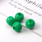 Colored Yarn Ball Acrylic Beads 12mm Large Hole 100pcs 4