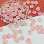Sunflower Glass Beads 14mm Translucent Mixed Colors 25pcs 4