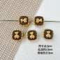 Star Shaped Metal Beads Adorable Painted Animals Glossy Alloy 10pcs 22