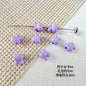 Rabbit Metal Beads 7mm Baking Painted Granular Alloy 30pcs 6