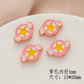 Cartoon Character Metal Beads Painted Enamel Alloy 10pcs 6