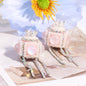 Polymer Clay Cube Rhinestone Beads 21mm Tassel Decorative 10pcs 8