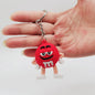 Colorful Cartoon M Bean Chocolate PVC Keychain 8