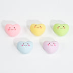 Painted Star and Heart Acrylic Beads 23mm Pastel Matte 50pcs 6