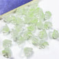 Wind Chime Flower Glass Beads 12mm Transparent Pink 50pcs 22