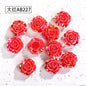 Pearl Imitation Camellia Acrylic Beads 10-18mm ABS Plastic 50pcs 8