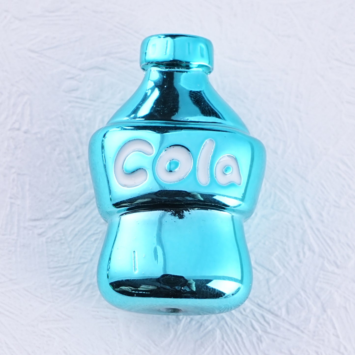 Plating Cola Bottle Acrylic Beads 19-30mm Metal Colored 20pcs 12
