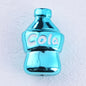 Plating Cola Bottle Acrylic Beads 19-30mm Metal Colored 20pcs 12