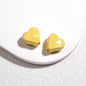 Irregular Faceted Heart Acrylic Beads 12mm Vibrant Colors 50pcs 14