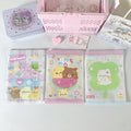 Rectangular Top Seal Zip Lock Plastic Bags 12.9x18cm Chick and Bear Print 10pcs 4