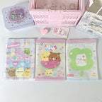 Rectangular Top Seal Zip Lock Plastic Bags 12.9x18cm Chick and Bear Print 10pcs 4