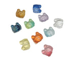 Small Crab Glass Beads 14mm Transparent Assorted Colors 100pcs 5