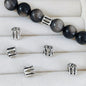 Alloy Barrel Spacer Beads 7mm Hollow Tibetan Antique Silver 100pcs