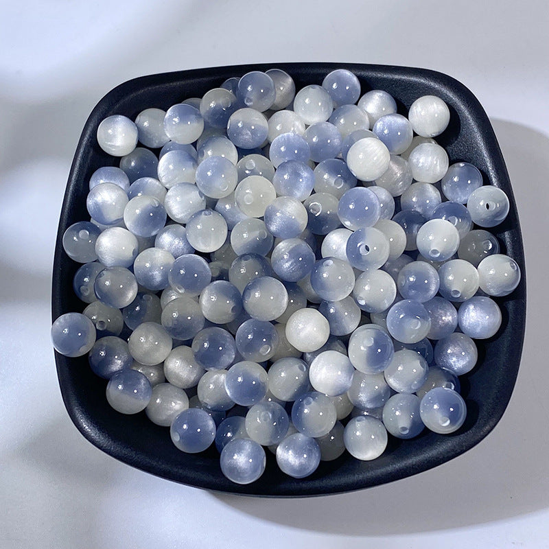 Light Color Gradient Resin Beads 8mm Pastel Soft Shades 100pcs 3