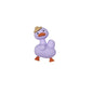 Silicone 3D Focal Beads Duck Macaroon Color Wearing Hat 20pcs 11