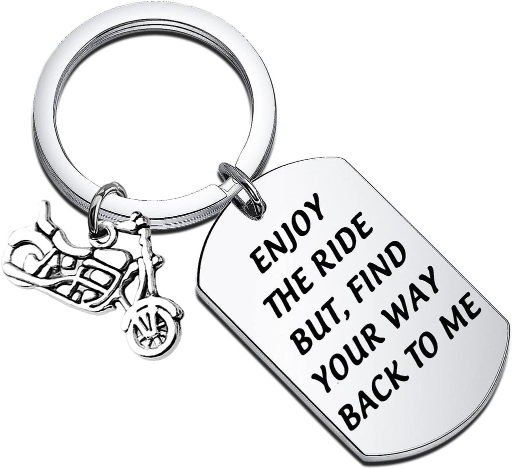 Motorcycle Military Keychain Stainless Steel Dog Tag Charm 5