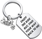 Motorcycle Military Keychain Stainless Steel Dog Tag Charm 5
