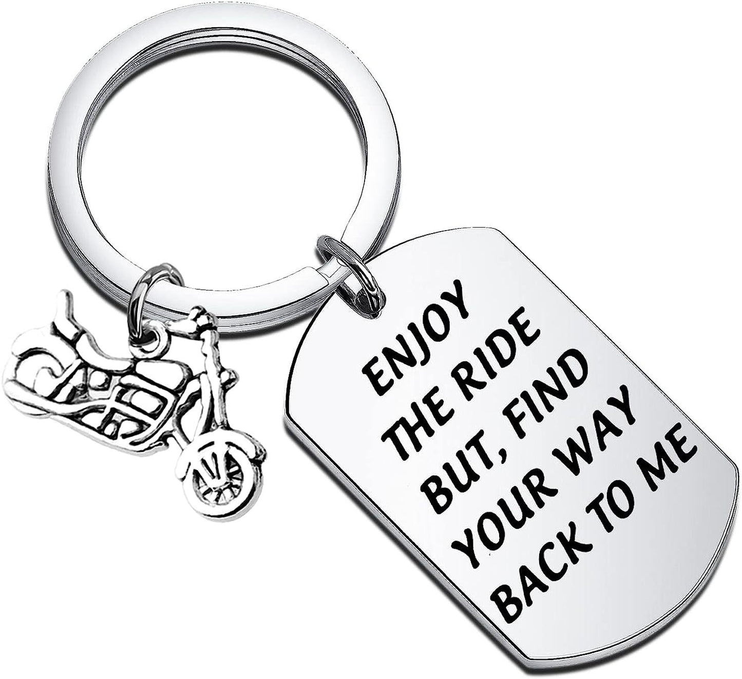 Motorcycle Military Keychain Stainless Steel Dog Tag Charm 5